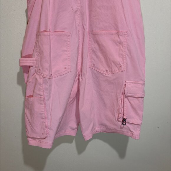 Duluth Trading Co Heirloom Gardening Bib Short Overalls Pink - Picture 9 of 14